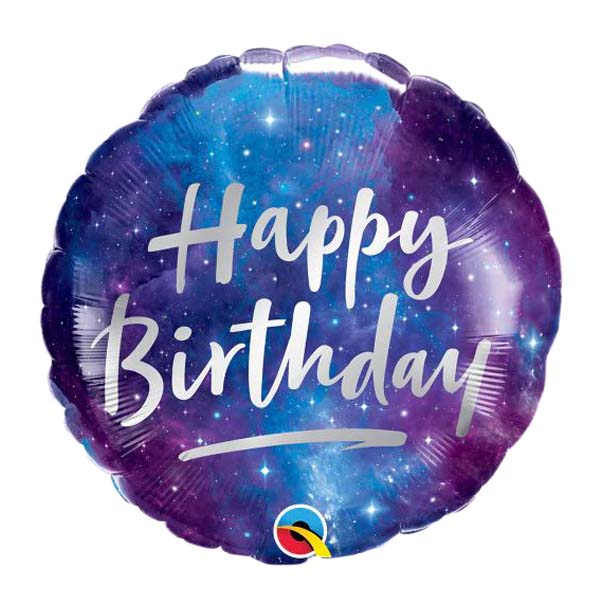 Happy Birthday Galaxy Mylar Balloon